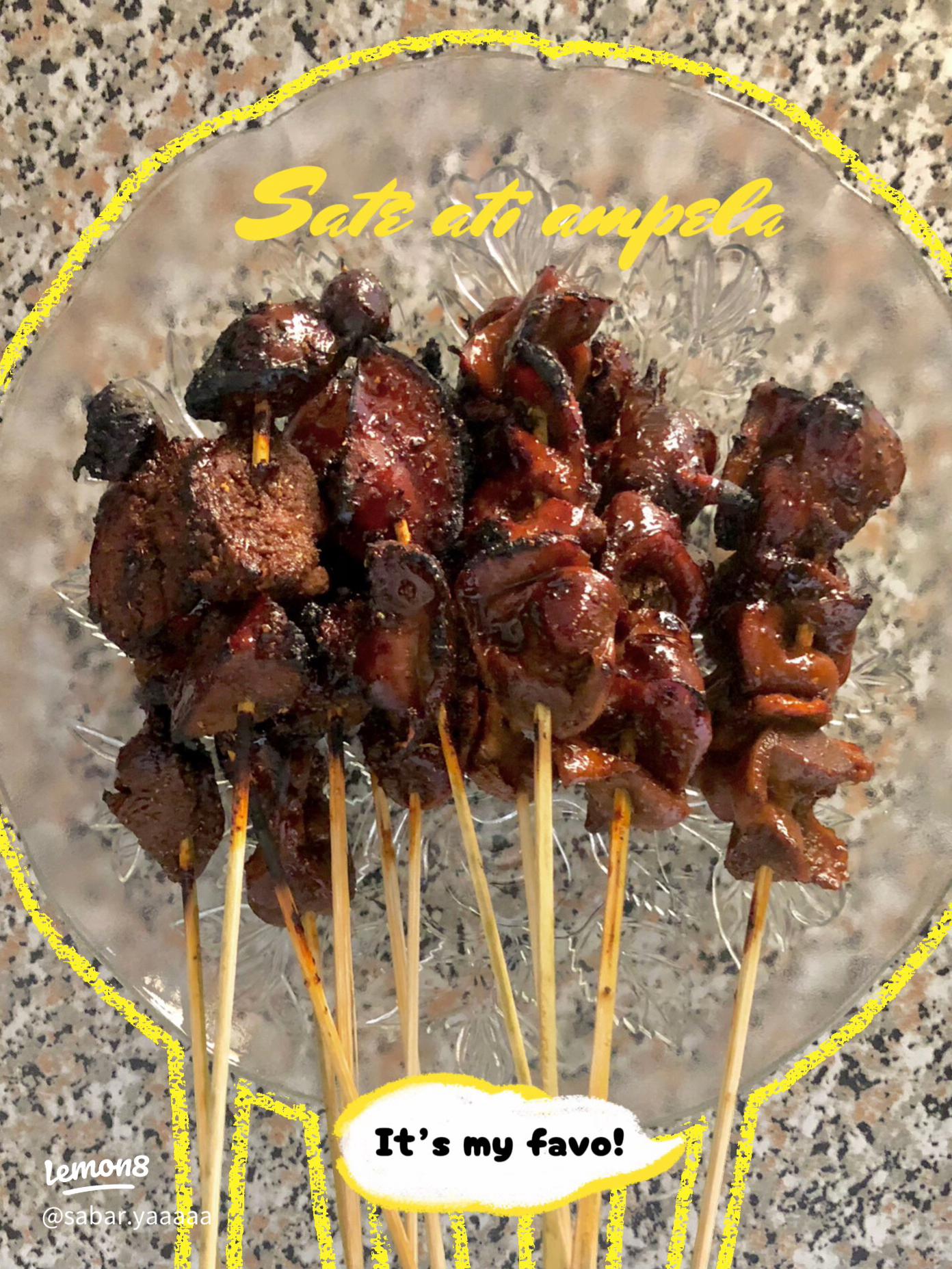 Sate Kulit campuran Ati Ampela
